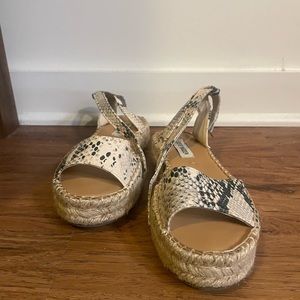 Steve Madden snake skin sandals